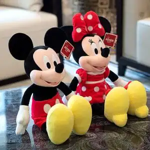 正版米奇米妮公仔米老鼠毛绒玩具大号迪士尼玩偶娃娃女孩生日礼物