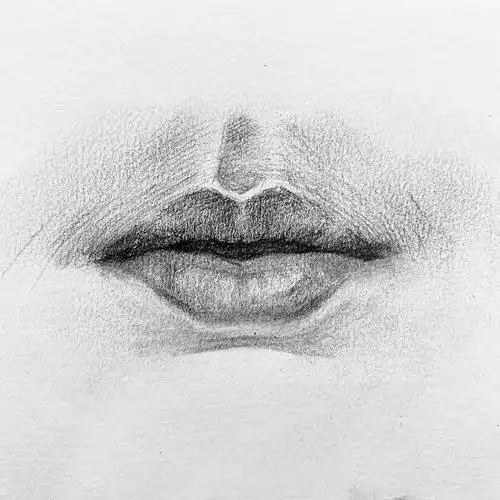 日绘社丨素描五官--嘴巴