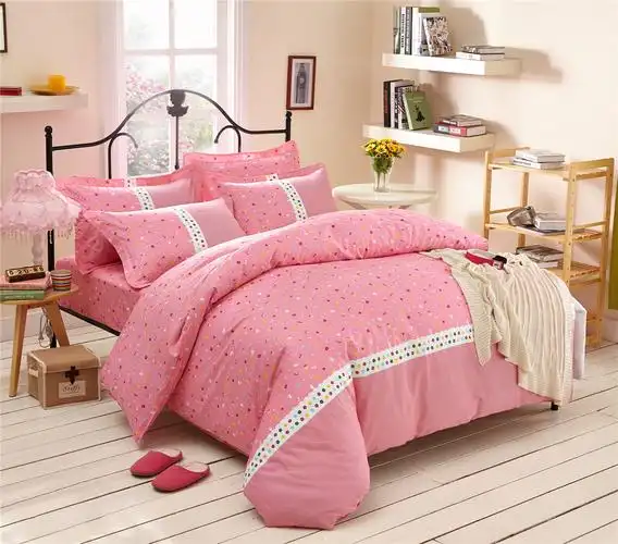 家纺四件套纯棉全棉简约田园秋床上用品床单被套1.5/1.8m米特价