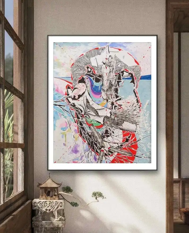 《木》系列作品,宣纸水墨,#绘画#艺术 #艺术家 #水墨 - 抖音