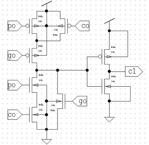 无忧文档 所有分类 工程科技 电子/电路 4位超前进位加法器设计 c1,c2