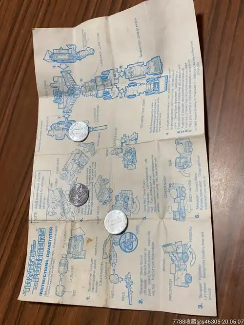 变形金刚大力神说明书英文1984孩之宝怀旧