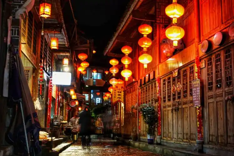 是唐街是宋城是爷爷奶奶的家龚滩古镇夜景