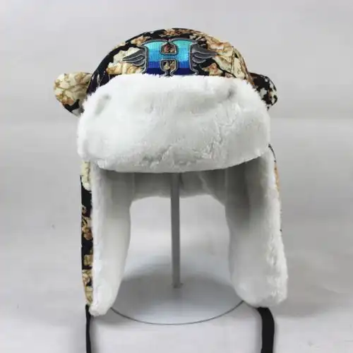 新款格子雷锋帽 男女款冬帽批发 加厚保暖 护耳帽东北帽户外帽子