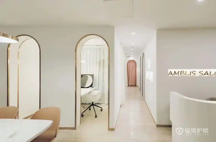 轻奢风格美容店护理室装修效果图