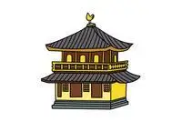 藏族寺庙的简笔画