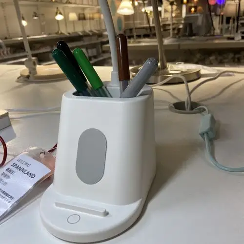 宜家ikea斯班阅读写字usb台灯笔筒可调光学阅读台灯护眼灯