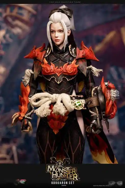 damtoys nauts 怪物猎人 世界惨爪龙套装 1/6正版可动人偶