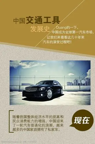 汽车发展史展板历史
