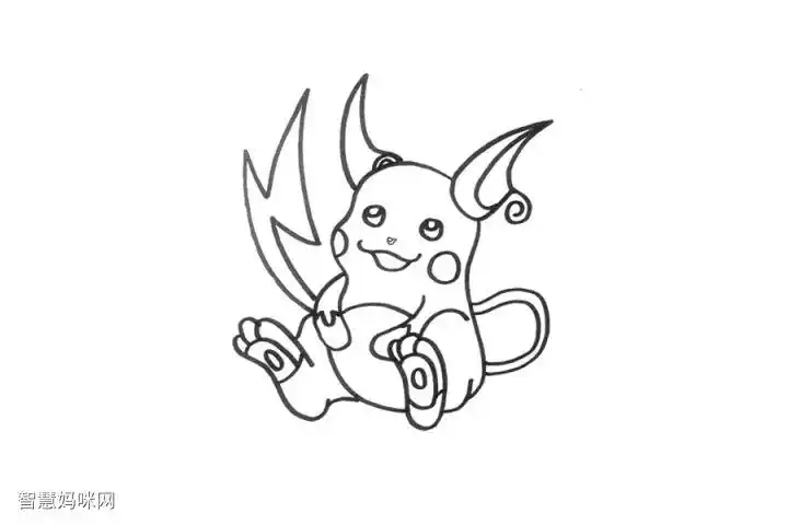 雷丘王简笔画教程