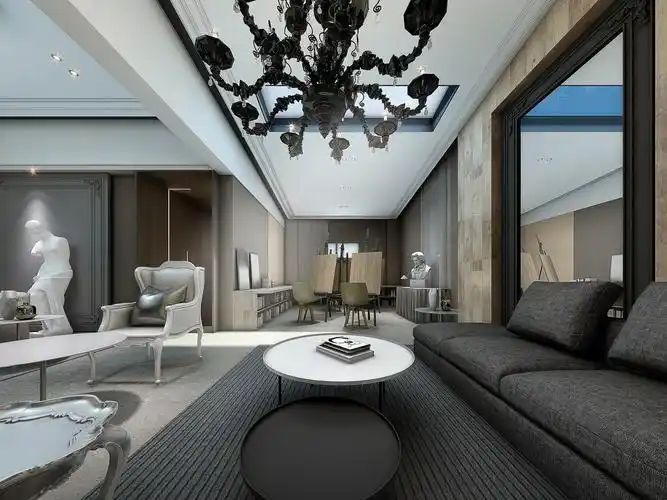 丹瑟艺术空间 - 现代风格一室一厅一卫装修效果图 - ***6设计效果图