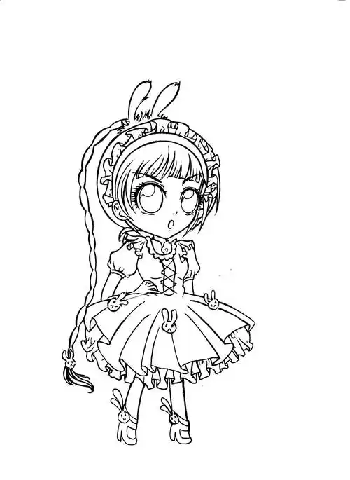 斗罗大陆卡通简笔画斗罗大陆小舞简笔画可爱图片(斗罗大陆简笔画五年