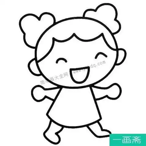 玩具娃娃儿童画怎么画玩具娃娃简笔画画法洋娃娃简笔画彩色可爱步骤