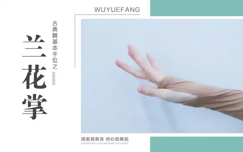 古典舞基本手型之兰花掌