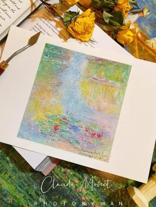 油画棒夏日序曲系列08莫奈睡莲03附过程