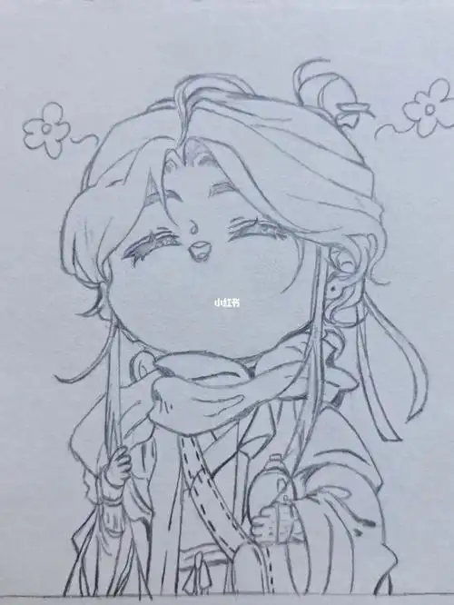 天官赐福谢怜  #手绘     #q版