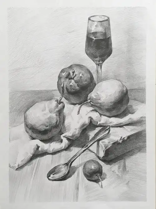 素描静物|纯艺术|绘画|天溏一只鱼_临摹作品-站酷zcool