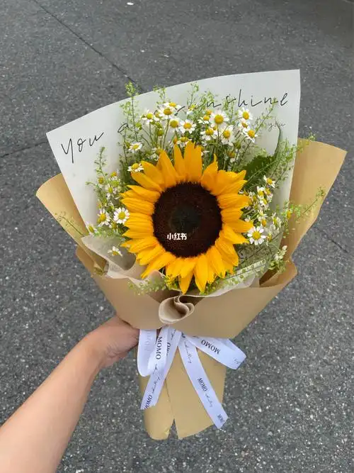 向日葵小雏菊小花束日本花店