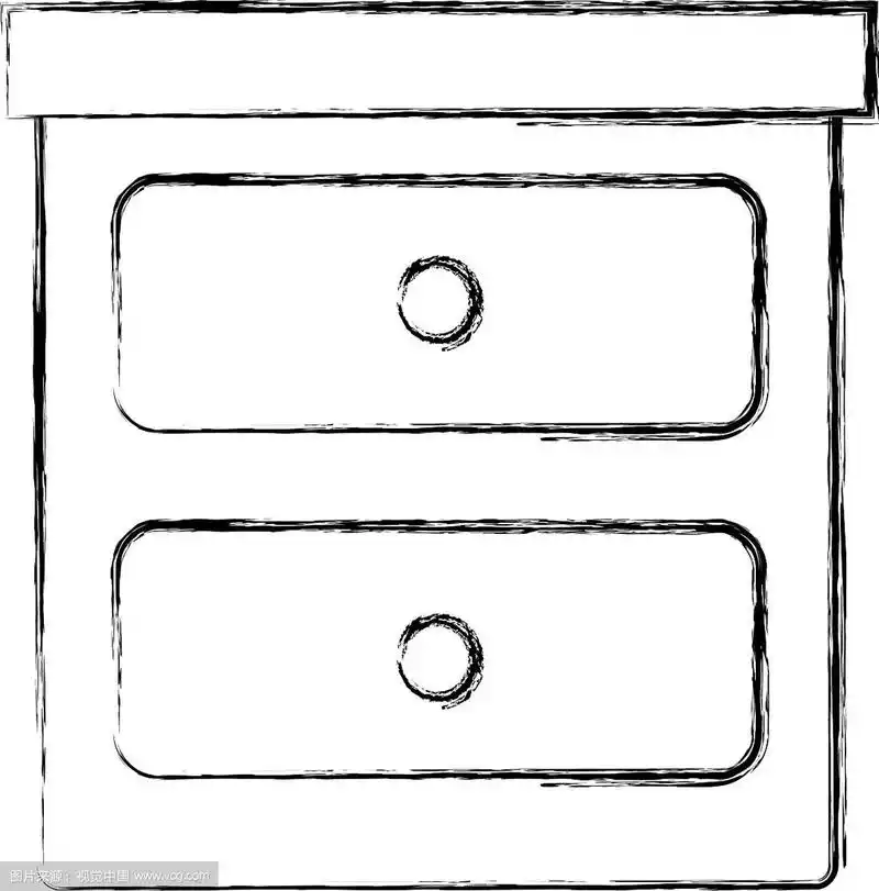 卧室抽屉孤立图标
