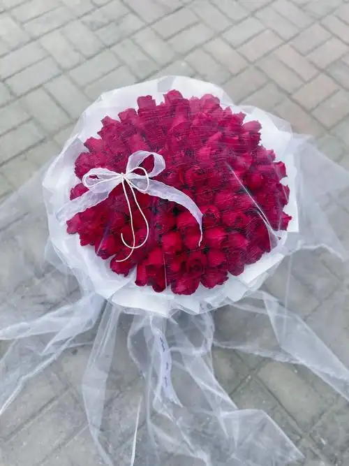 99朵红玫瑰花束