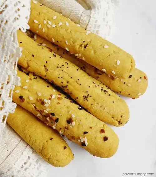 chickpea flour breadsticks {vegan, grain-free}