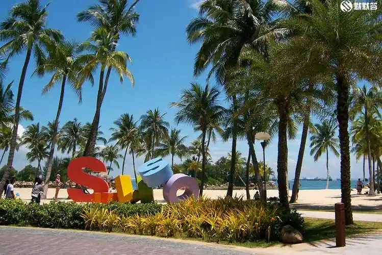 新加坡景点:圣淘沙岛-西乐索沙滩(sentosa siloso beach)