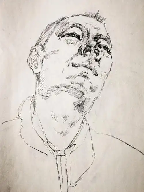 速写仰视练习