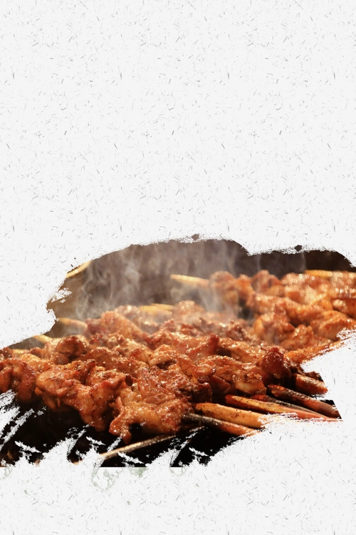 特色烧烤餐饮美食海报 - 当图网
