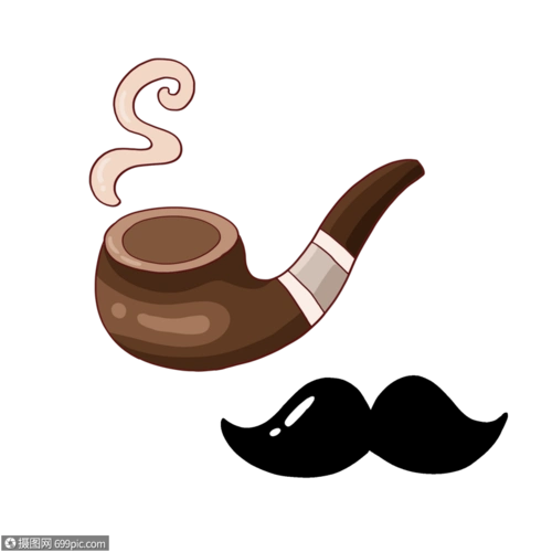 父亲节父亲的烟斗胡子