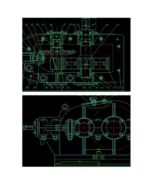 【图文】二级圆锥-圆柱减速器装配图零件图