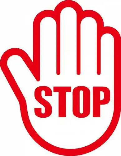 手_停_标志_ 02 _红