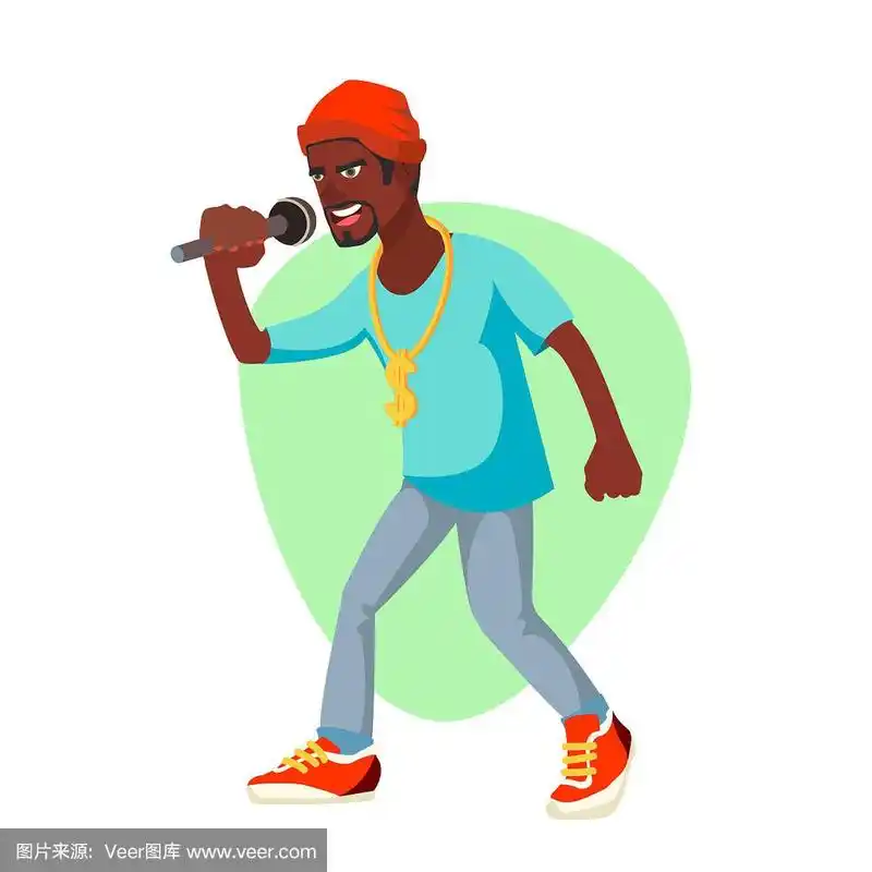 孤立的平面卡通人物插图