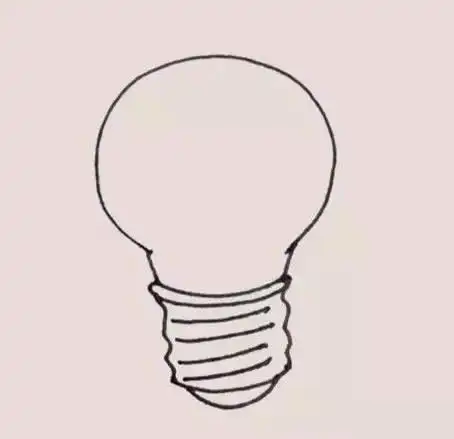 简笔画灯泡图片大全灯泡简笔画步骤图解教程