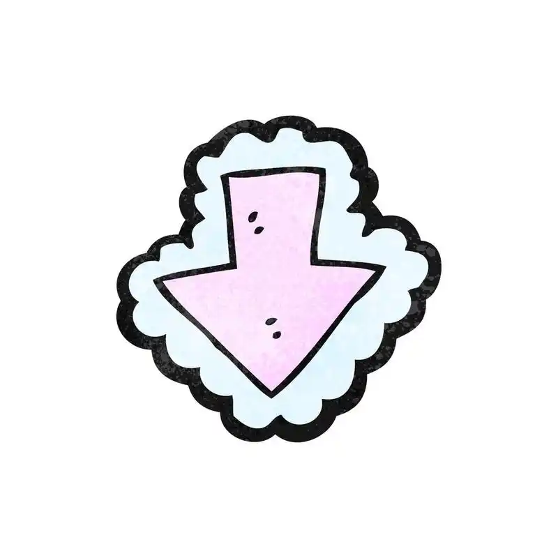 箭头,向量,在白色背景上的卡通箭头