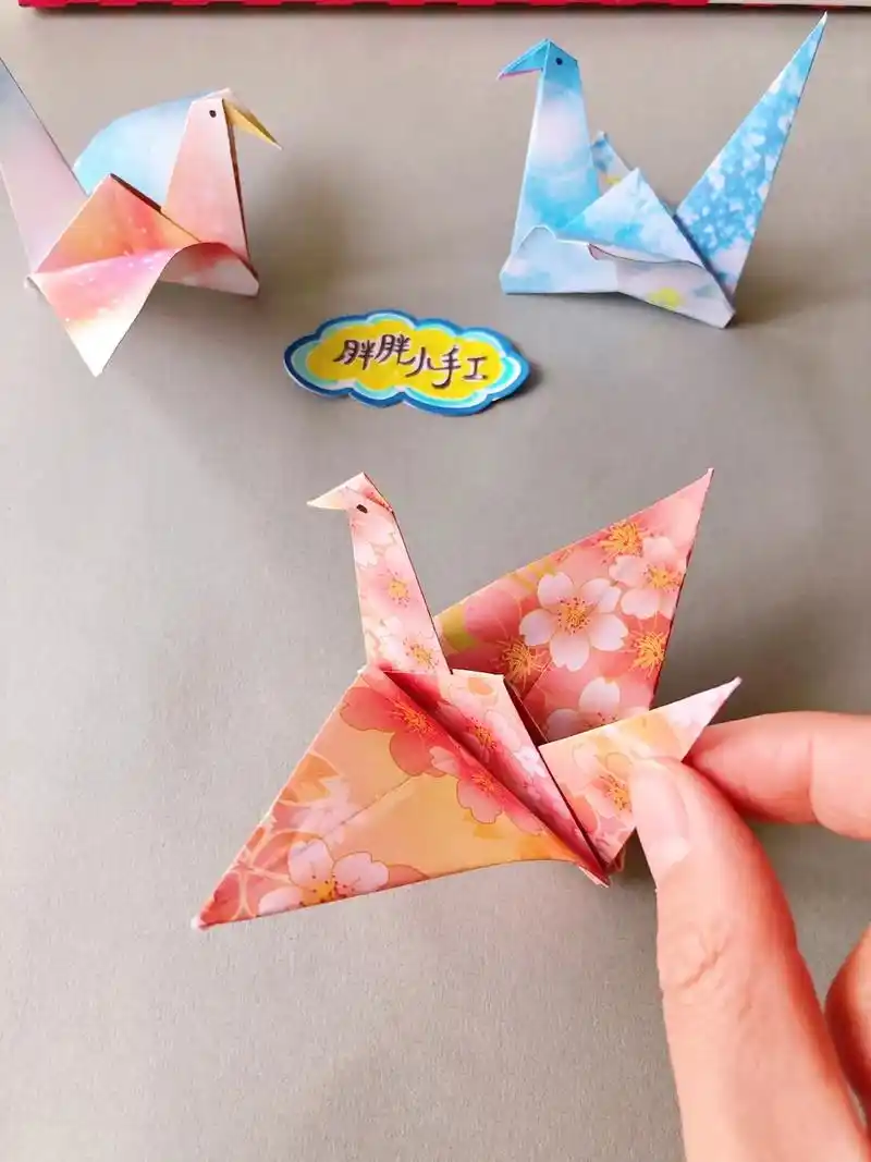 怀旧千纸鹤折纸教程.