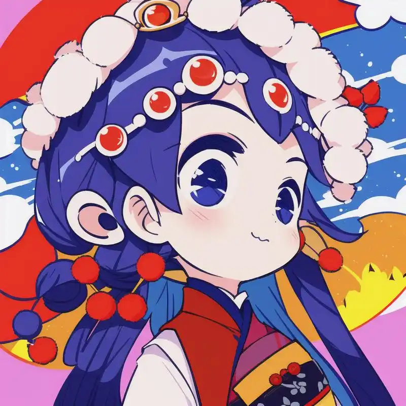 今天给大家带来的是q版瑶瑶公主头像,超级萌哦!