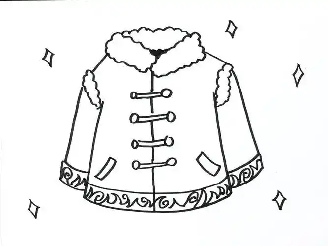 简笔画新衣服的