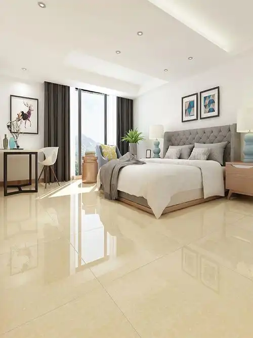 瓷砖防滑地砖800x800灰色卧室客厅暖色釉面抛光砖通体砖