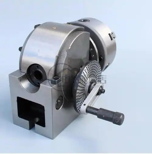 万能分度头 数控立卧两用铣床分度头简易快速4寸5寸6寸8寸分度器申然