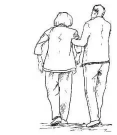 搀扶老人简笔画视频