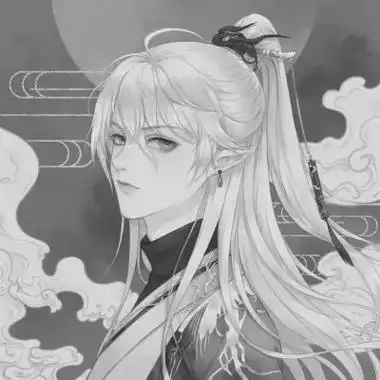 漫画男生头像古风黑白100张_男生动漫头像_头像屋