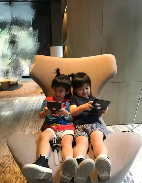 原创林志颖晒双胞胎萌照长得各有千秋网友希望不要长残