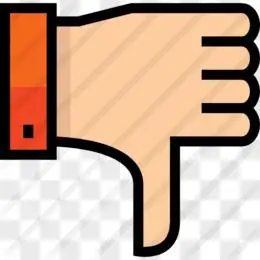 拇指向下图标