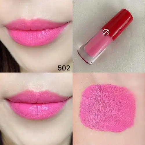 意大利armani阿玛尼小胖丁唇釉#502(嫩粉色)3.9ml