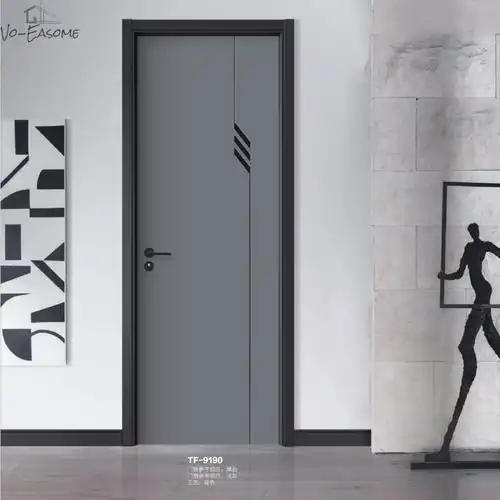 厂家缤纷拼色泰国橡木门烤漆复合实木门卧室门房间门隔音现代简约