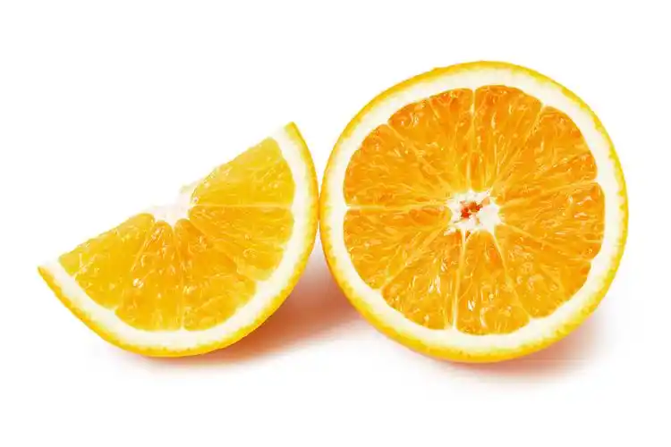 白底水果橙子切开橙子切开鲜橙半个橙子鲜橙