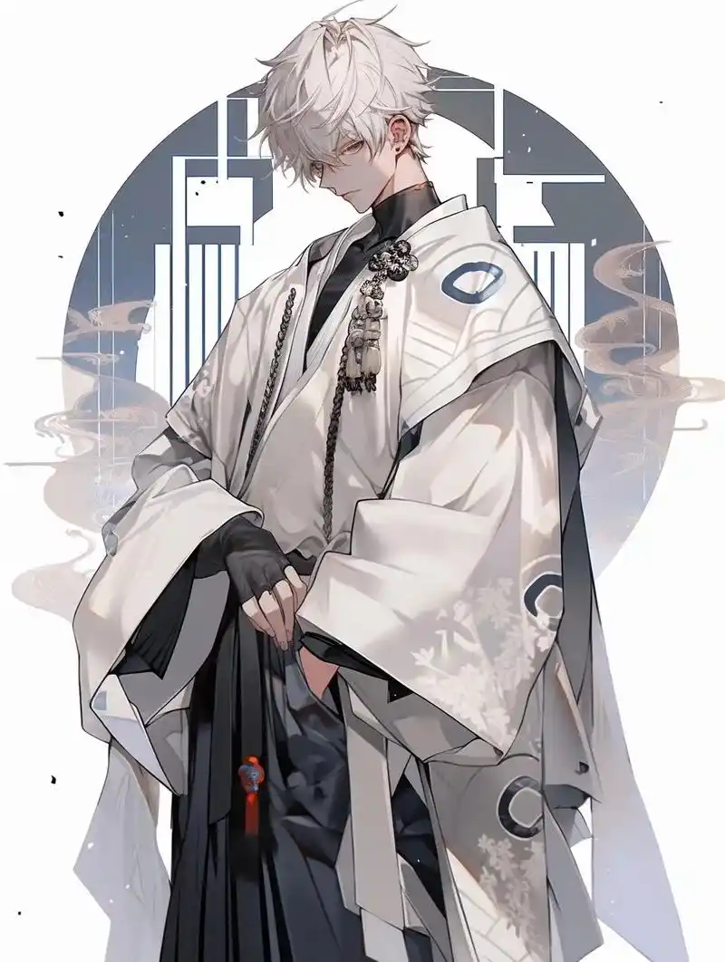 二次元 #动漫 #插画 #人设 #和服 - 抖音