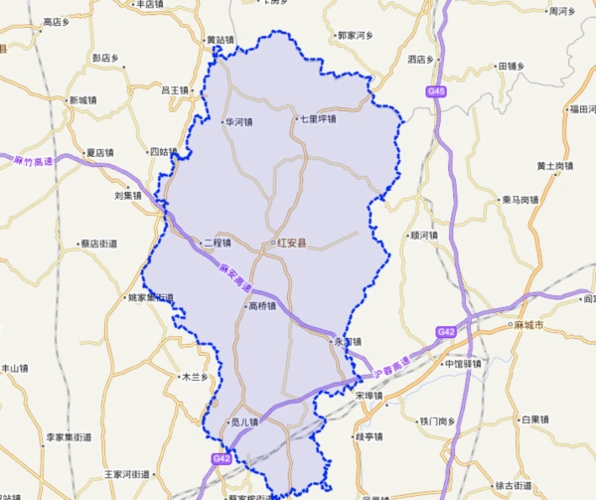 红安县有那些乡镇