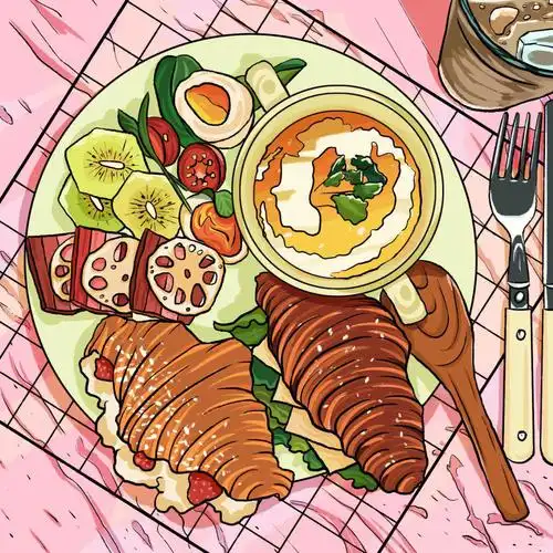 美食插画