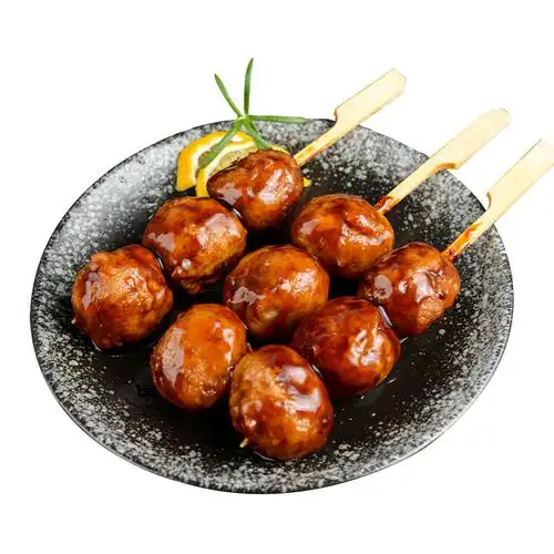 大成照烧脆骨丸串半成品商用软骨鸡丸子串便利店鸡肉丸